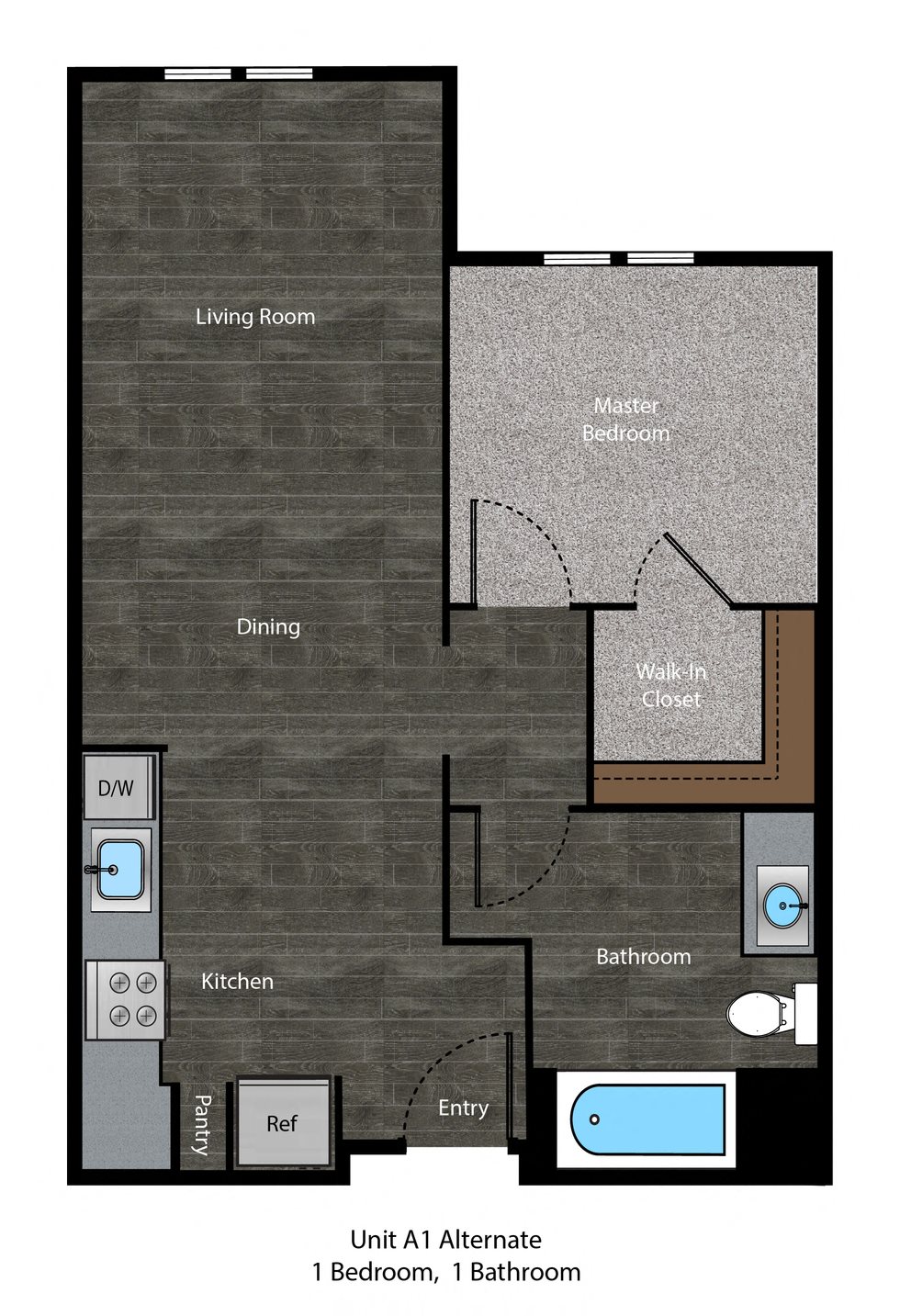 Floor Plans of Springville Seniors Apartments in Camarillo, CA